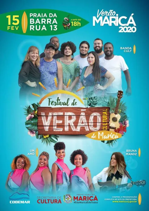 O Festival de Verão Cultural de Maricá chega ao seu último fim de semana