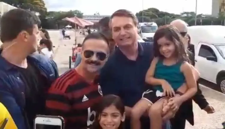 Presidente tirou fotos com Flamenguistas 