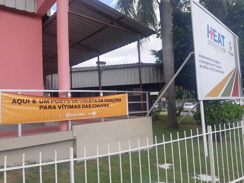 O ponto de arrecadação fica na emergência da unidade  