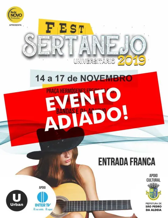 Os shows seriam realizados de quinta a domingo 