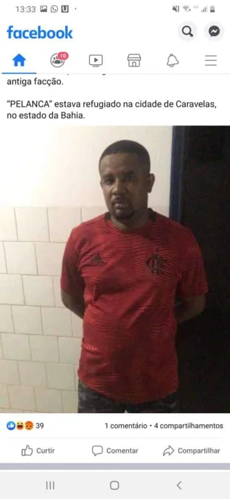 'Bruno' estava em Caravelas, no interior da Bahia 