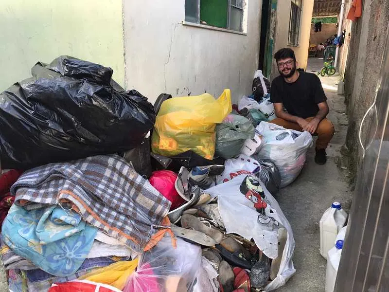 As doações ajudaram cerca de 40 famílias do bairro