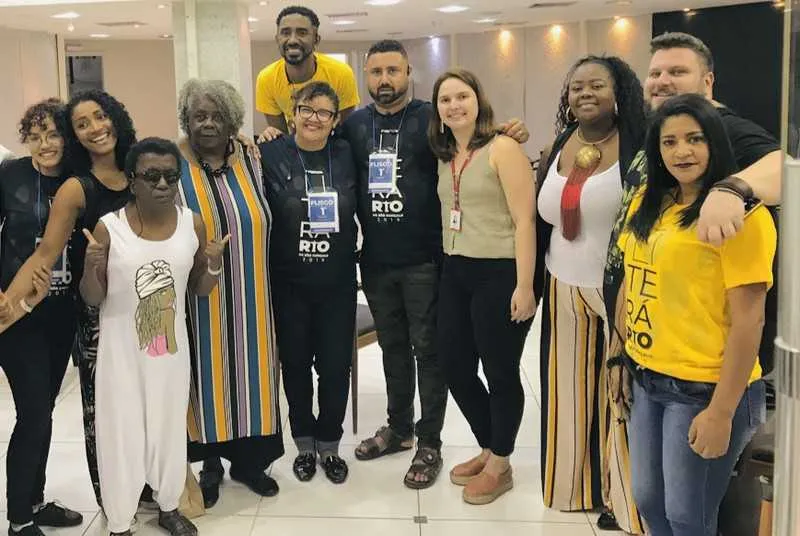 Conceição Evaristo e equipe FLISGO