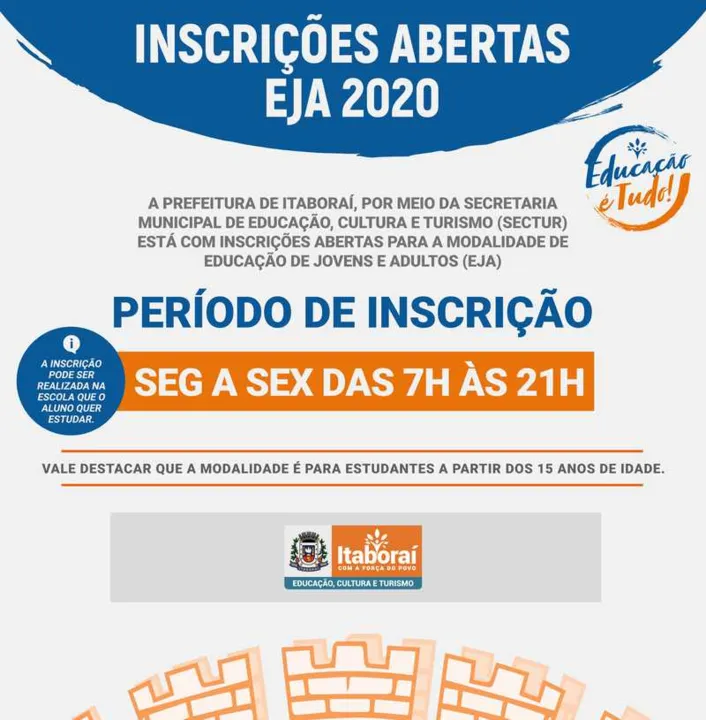 A EJA é destinada aos jovens, adultos e idosos que precisam dar continuidade aos estudos ou que não tiveram acesso na idade regular