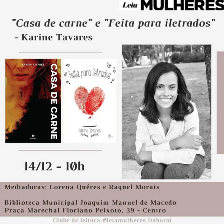 Livro de autora da cidade será debatido no projeto