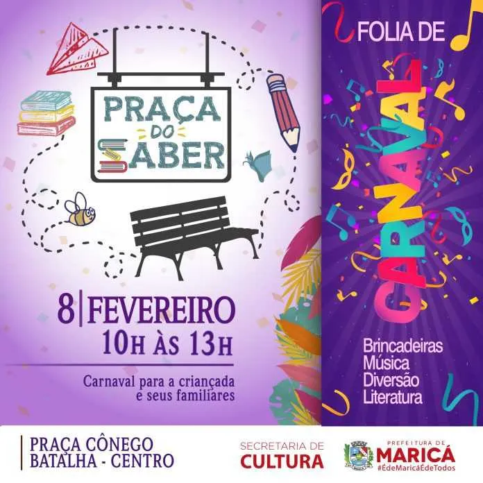 Será o início do Carnaval para a criançada que acompanha o projeto de leitura