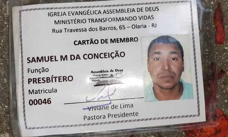  O pedreiro era pai de quatro filhos e presbítero de uma igreja em Olaria