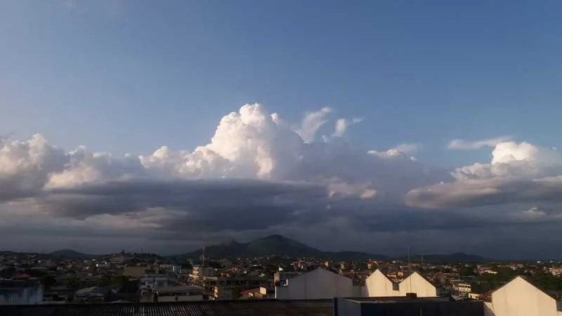 Apesar de nuvens no fim da tarde, não choveu em SG 