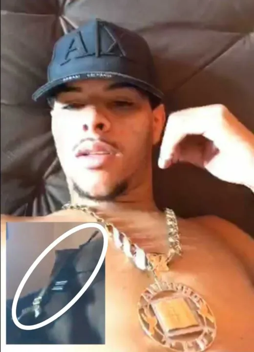Xandinho apareceu mais uma vez nas redes sociais ostentando armas e cordão