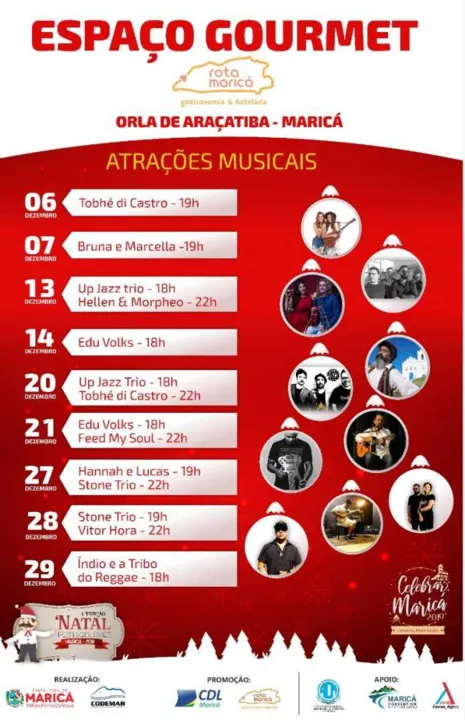 O local vai receber várias atrações musicais 
