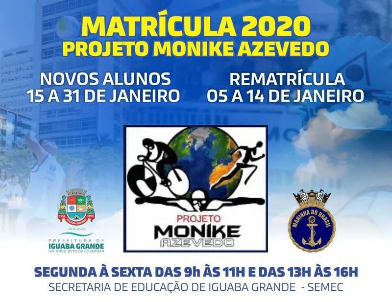 As rematriculas começam nesta segunda e as novas inscrições abrem no dia 15 