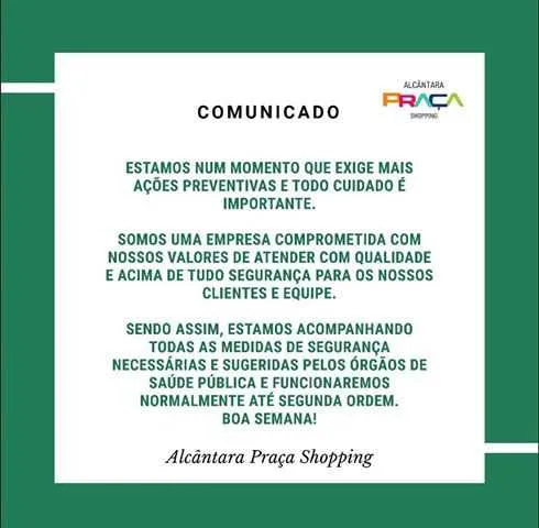 Os comércios vem funcionando normalmente sem nenhuma restrição de horários