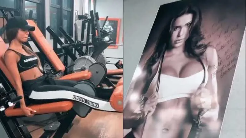 Brunna quer um abdômen igual ao da musa fitness 