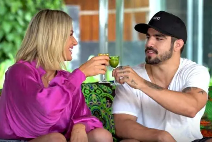 Em jogo de "verdade ou desafio", Caio Castro fez revelação para Giovana Ewbank 