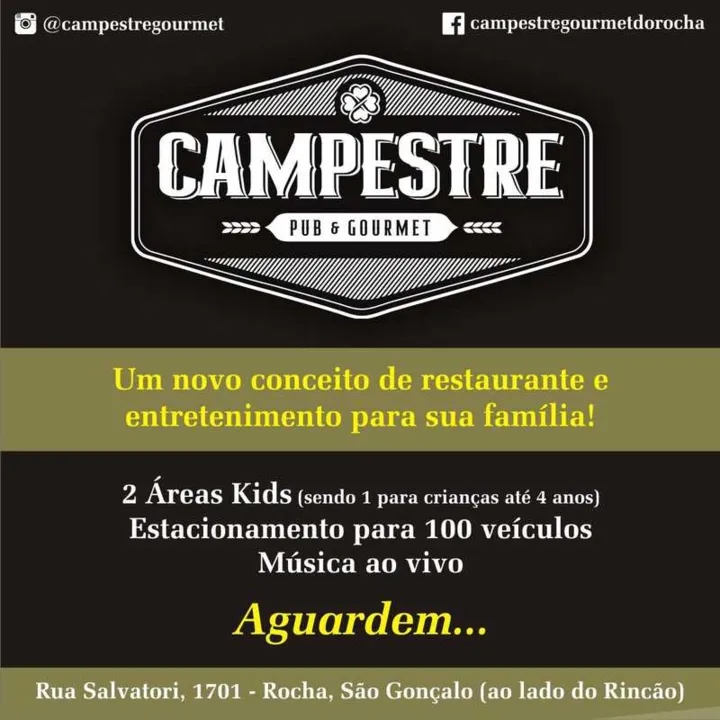 A data da inauguração ainda não foi definida