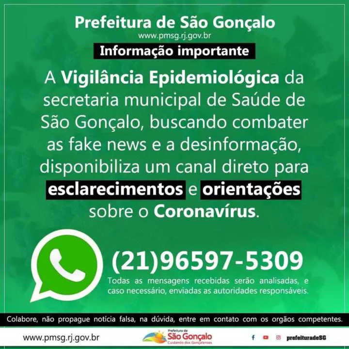  O atendimento será feito das 9h às 17h, e somente serão aceitas mensagens escritas, áudios e ligações serão rejeitados.