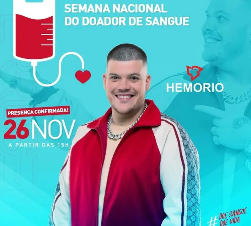 No local, o cantor deve conversar com doadores e profissionais da saúde