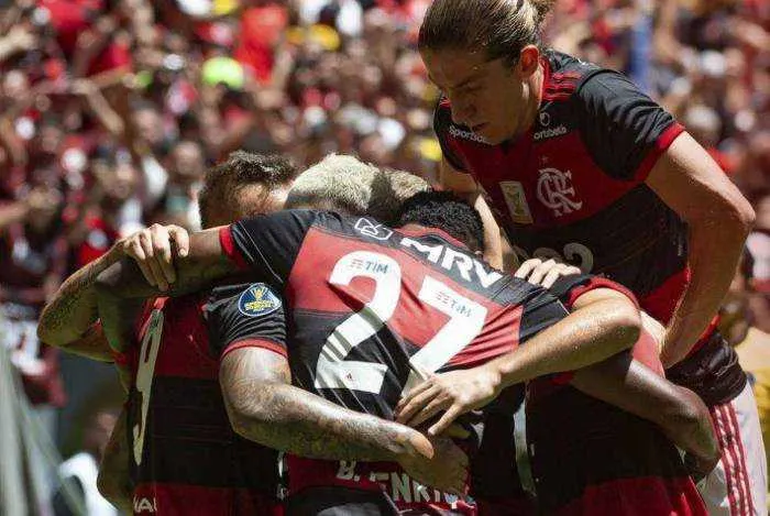 Gols da partida foram marcados por Bruno Henrique, Gabigol e Arrascaeta