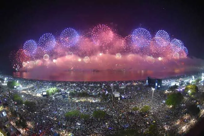 Fogos do Revellion de Copacabana.