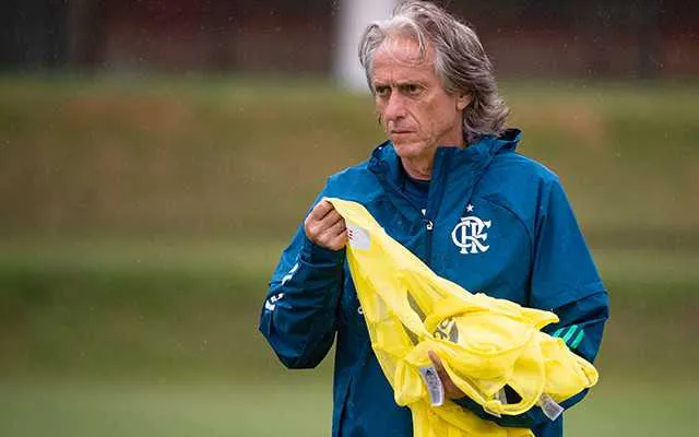 O time se preparou para o confronto em um treino no CT do Ninho do Urubu 
