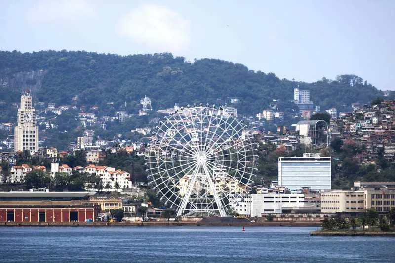 Imagem ilustrativa da imagem Maior roda-gigante da América Latina está prestes a ser inaugurada no Rio