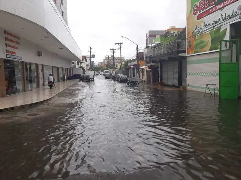 Entre 6h30 e 7h30 o acumulado de chuva foi de 49mm