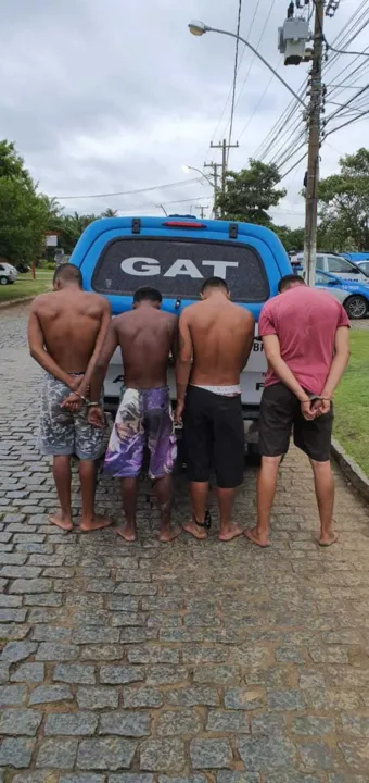 Três deles já tinham passagem pela polícia