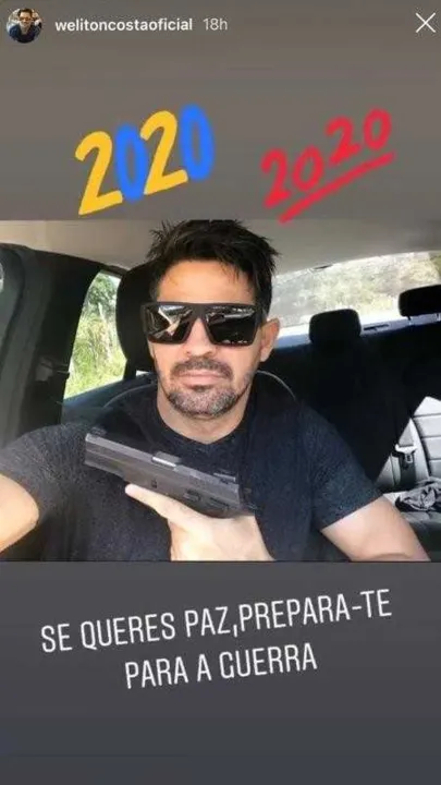 Foto do Instagram a qual Victória se referiu em sua denuncia de ameaça.