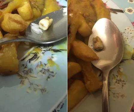 Gerente do restaurante disse que poderia ser um pedaço de cebola