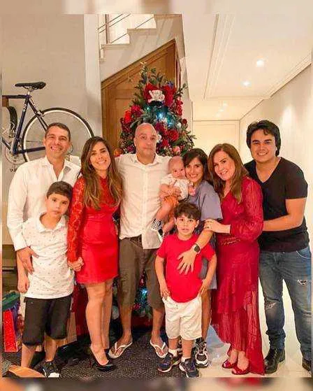 Zilu passou o Natal ao lado dos filhos, netos e genros