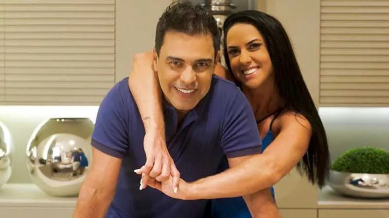 O cantor sertanejo tem 57 anos e Graciele tem 39 anos