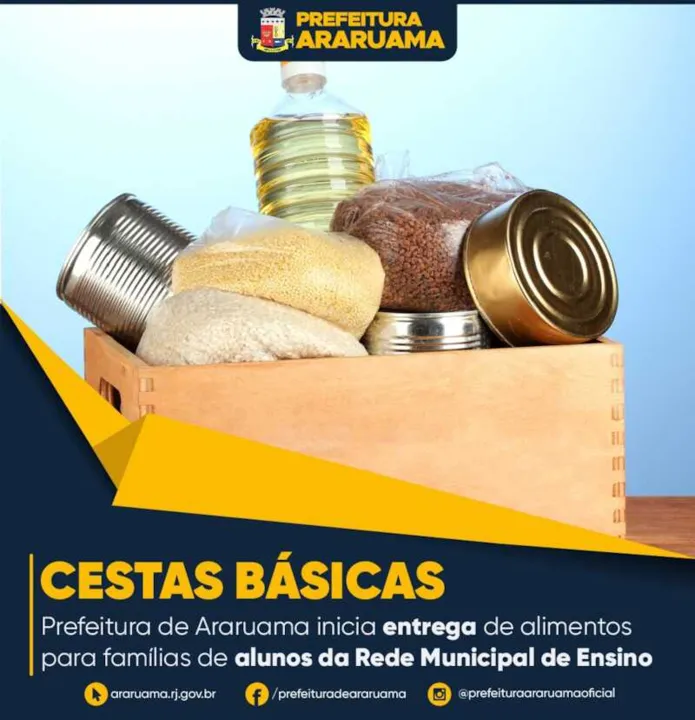 Nessa etapa serão entregues 5.827 cestas básicas