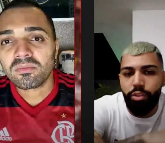 O artilheiro participou da live