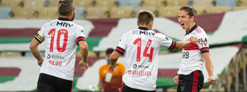 Filipe Luís e Gabigol, ainda no primeiro tempo, marcaram os gols rubro-negros na partida