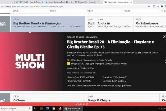 Multishow divulgou uma nota esclarecendo o caso