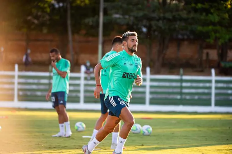 Arrascaeta no treino desta quinta