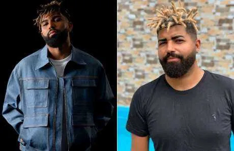 Jogador Gabigol publicou foto que mostra semelhança ao seu sósia, "Gabigordo"