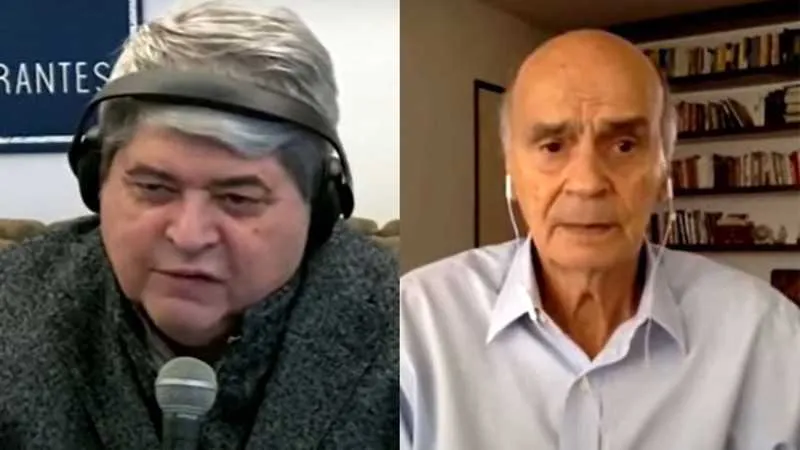 Um colega de trabalho do apresentador assumiu a entrevista