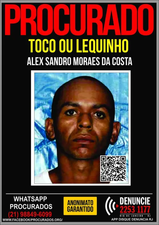  Alex Sandro Moraes da Costa, o Toco ou Lequinho, de 30 anos