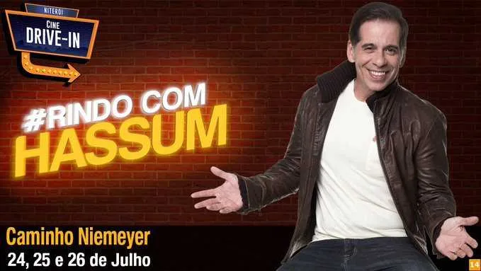 Imagem ilustrativa da imagem Drive In, em Niterói, terá show de humor com Leandro Hassum em julho