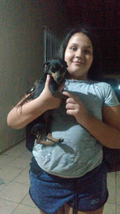 Foto de Isadora em seu reencontro com  Léo