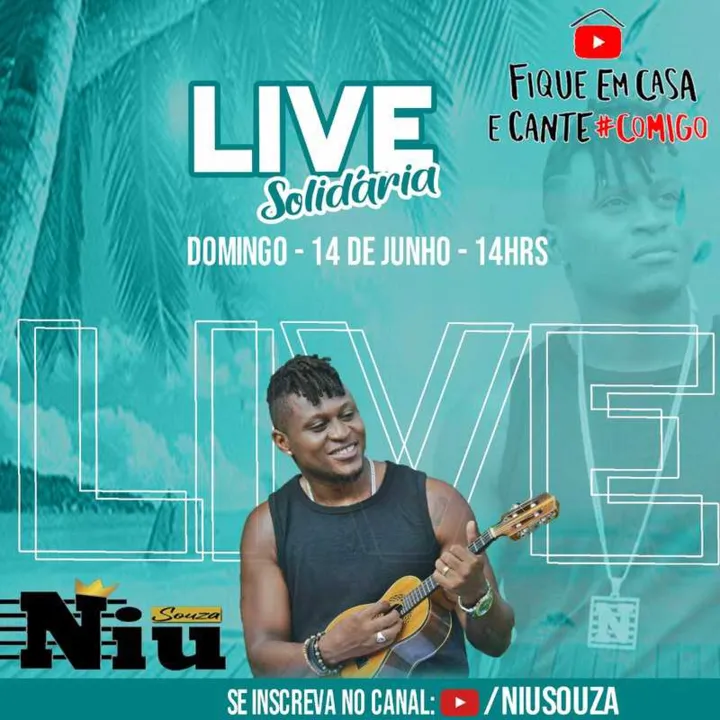 Cantor e compostor estará ao vivo no mundo virtual 