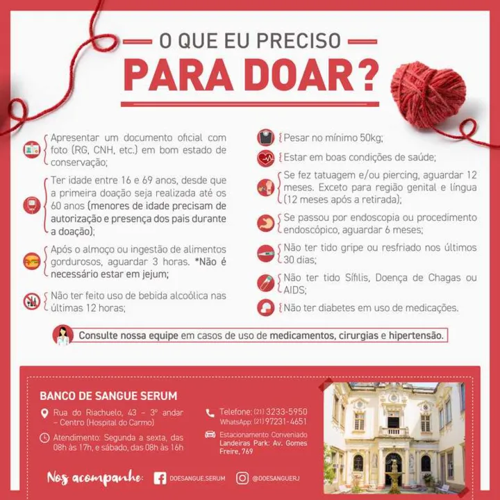 Os primeiros doadores serão presenteados com uma camiseta exclusiva da Campanha BotaSangue