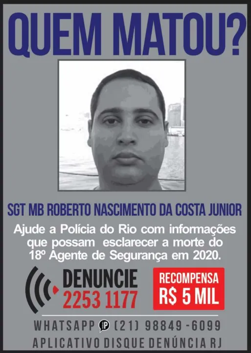 Imagem ilustrativa da imagem Portal dos Procurados pede informações de envolvidos na morte de sargento da Marinha do Brasil