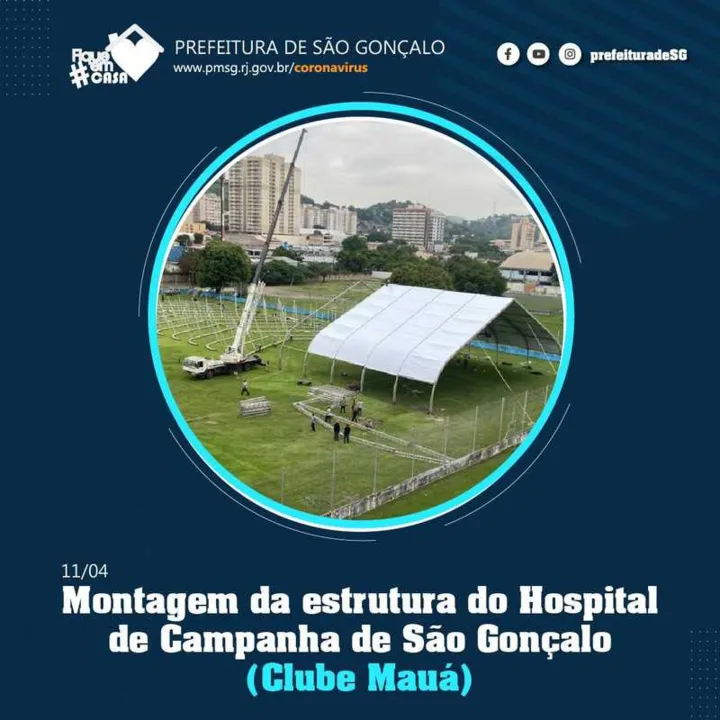 Dos 200 leitos que o hospital de campanha vai receber, 40 destes serão destinados à unidade de terapia intensiva (UTI)