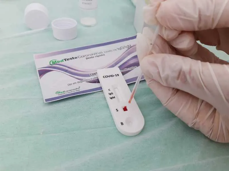 Mais de 1 mil agentes irão realizar a testagem rápida