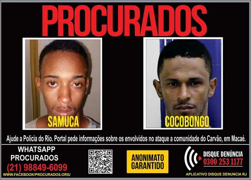 Samuca e Cocobongo são procurados pelas polícias Civil e Militar 