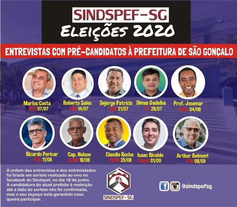 Imagem ilustrativa da imagem Sindspef vai entrevistar pré-candidatos à Prefeitura de SG a partir de julho