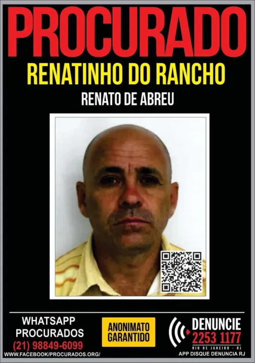 Imagem ilustrativa da imagem Envolvido em homicídio, 'Renatinho do Rancho' é caçado pela polícia no Rio