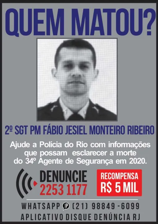 Imagem ilustrativa da imagem Polícia busca informações sobre envolvidos em morte de PM no Rio de Janeiro